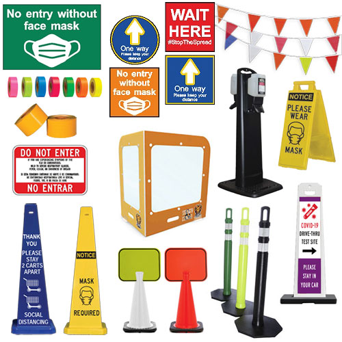 Safety Products for COVID 19 Pandemic and Social Distancing Guidance