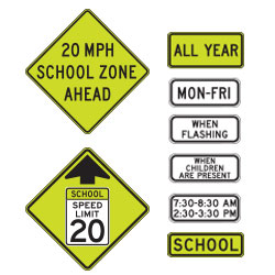 <strong>S4 Series</strong> Warning Signs & Supplemental Plaques for School Areas