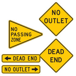 <strong>W14 Series</strong> Roadway Conditions Warning Signs