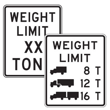 Weight Limit Signs