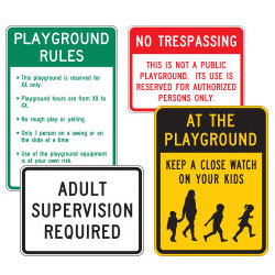 School Special Legend: Playground Signs