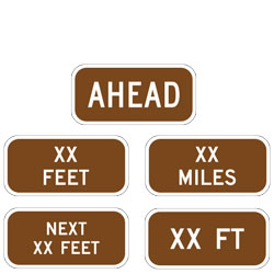 Parks and Recreation Supplemental Distance Plaques