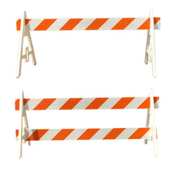 Type I and II: I Beam A Frame Barricades