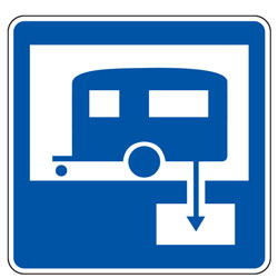 Sanitary Station (Symbol) Sign