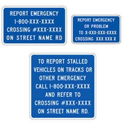 <strong>I-13  Series</strong> Guide Signs for Railroad and Light Rail