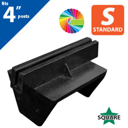 Semi Gloss Powder Painted 6" Post Cap Bracket for 4" x 4" Wood Posts