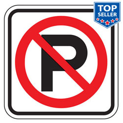 No Parking Symbol Sign for Temporary Traffic Control