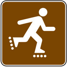 In Line Skating Sign