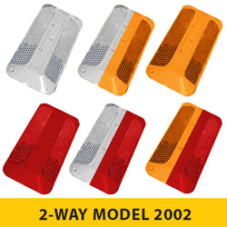 2 WAY Model 2002 Series Rayolite Raised Pavement Markers [100/BOX]