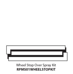 Wheel Stop Overspray Stencil Kit