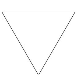 Triangle | Special Routed Shapes | Reflective Sheeted Aluminum Sign Blanks