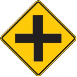 Crossroad Symbol Warning Signs for Bicycle Facilities