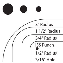 Hole Punch and Radius Corner Information